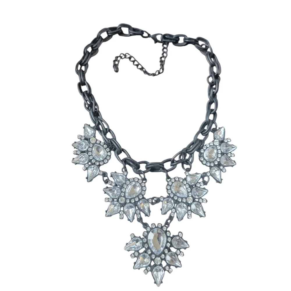 Black Crystal Gothic Necklace